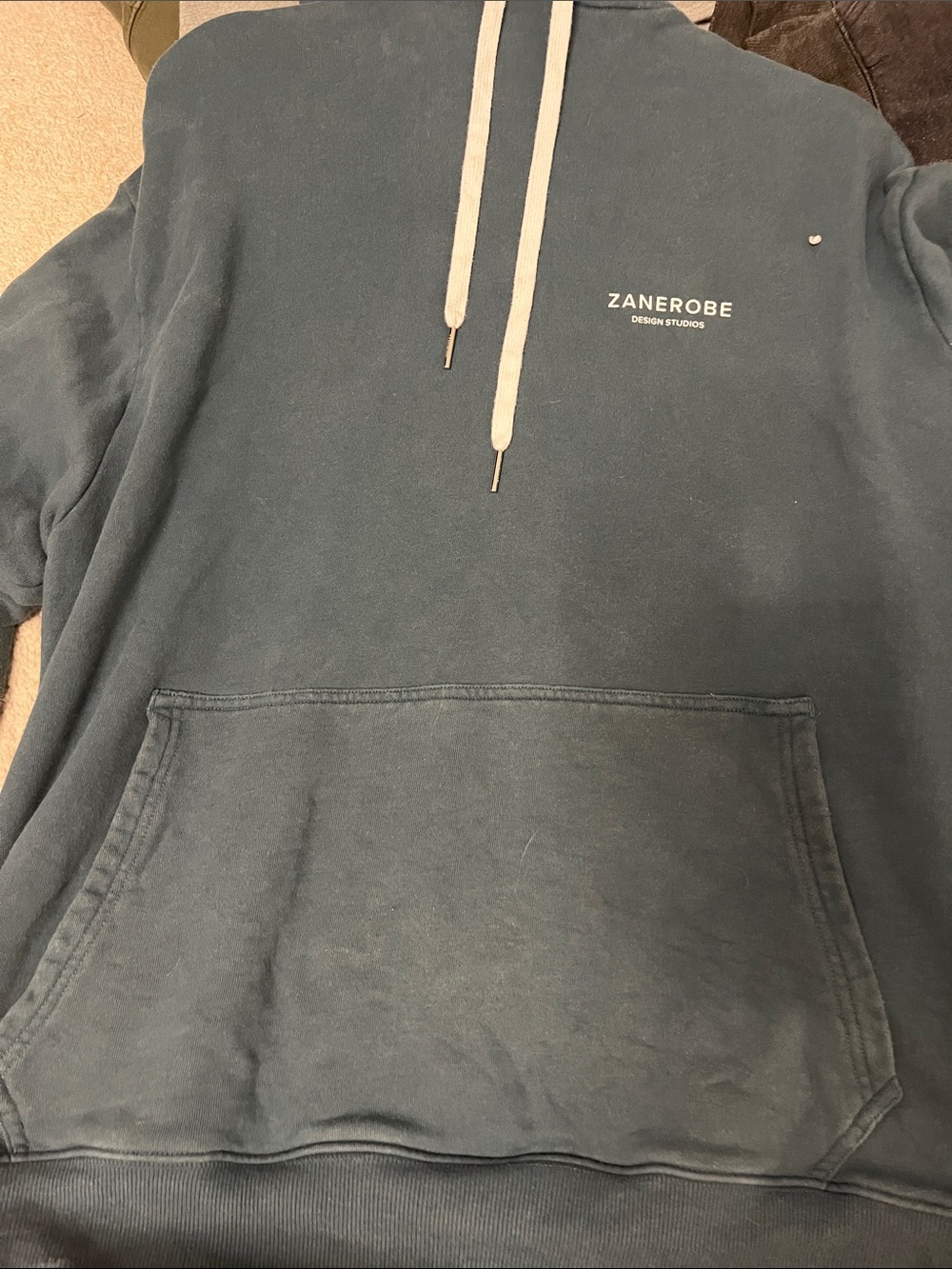 Zanerobe Men's Teal Drawstring Pullover Hoodie
